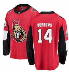 Men's Ottawa Senators #14 Alexandre Burrows Fanatics Branded Red Home Breakaway NHL Jersey