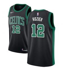 Women's Adidas Boston Celtics #12 Terry Rozier Authentic Black NBA Jersey - Statement Edition