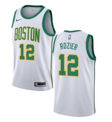 Women's Nike Boston Celtics #35 Reggie Lewis Swingman White NBA Jersey - City Edition