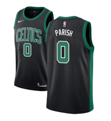 Women's Adidas Boston Celtics #0 Robert Parish Swingman Black NBA Jersey - Statement Edition