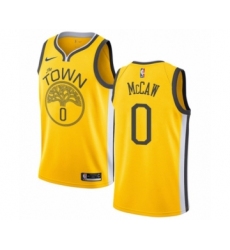 Youth Nike Golden State Warriors #0 Patrick McCaw Yellow Swingman Jersey - Earned Edition