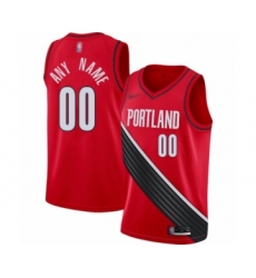 Men's Portland Trail Blazers Customized Authentic Red Finished Basketball Jersey - Statement Edition