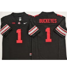 Men's Ohio State Buckeyes #1 Buckeyes Black 2025 F.U.S.E. Limited Stitched Jersey