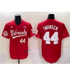 Men's Nebraska Huskers #44 Gabe Swansen Red Back 2 Back Champions Vapor Premier Limited Stitched Jersey