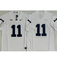 Men's Penn State Nittany Lions #11 Abdul Carter White 2024 F.U.S.E. No Name Stitched Jersey