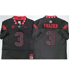 Men's Georgia Bulldogs #3 Nate Frazier Black 2026 F.U.S.E. Stitched Jersey