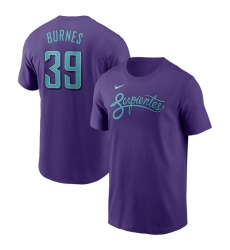 Men's Arizona Diamondbacks #39 Corbin Burnes Purple 2025 City Connect Name & Number T-Shirt