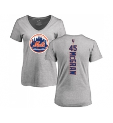 MLB Women's Nike New York Mets #45 Tug McGraw Ash Backer T-Shirt