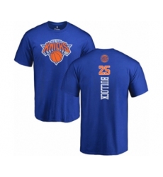 Basketball New York Knicks #25 Reggie Bullock Royal Blue Backer T-Shirt