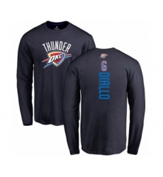 Basketball Oklahoma City Thunder #6 Hamidou Diallo Navy Blue Backer Long Sleeve T-Shirt