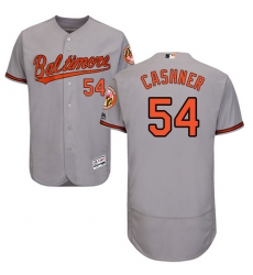 Men's Majestic Baltimore Orioles #54 Andrew Cashner Grey Road Flex Base Authentic Collection MLB Jersey