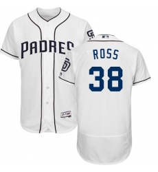 Men's Majestic San Diego Padres #38 Tyson Ross White Home Flex Base Authentic Collection MLB Jersey