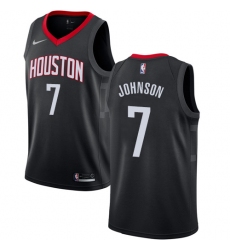 Women's Nike Houston Rockets #7 Joe Johnson Swingman Black NBA Jersey Statement Edition