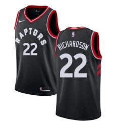 Women's Nike Toronto Raptors #22 Malachi Richardson Swingman Black NBA Jersey Statement Edition