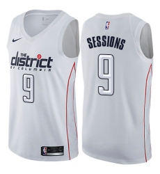 Youth Nike Washington Wizards #9 Ramon Sessions Swingman White NBA Jersey - City Edition