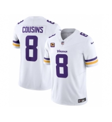 Men's Nike Minnesota Vikings #8 Kirk Cousins White 2023 F.U.S.E. 4-Star C Vapor Untouchable Limited Football Stitched Jersey