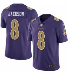 Youth Nike Baltimore Ravens #8 Lamar Jackson Limited Purple Rush Vapor Untouchable NFL Jersey Youth Nike Baltimore Ravens #8 Lamar Jackson Limited Purple Rush Vapor Untouchable NFL Jersey