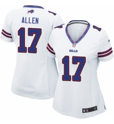 Women's Nike Buffalo Bills #17 Josh Allen Game White NFL Jersey