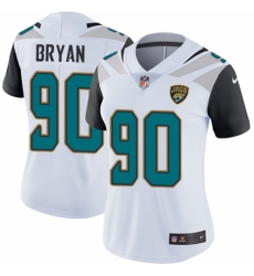 Women's Nike Jacksonville Jaguars #90 Taven Bryan White Vapor Untouchable Elite Player NFL Jersey