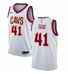 Women's Nike Cleveland Cavaliers #41 Ante Zizic Authentic White NBA Jersey - Association Edition