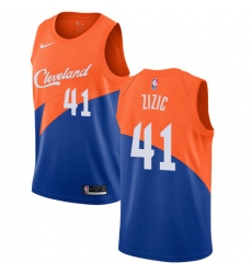 Youth Nike Cleveland Cavaliers #41 Ante Zizic Swingman Blue NBA Jersey - City Edition