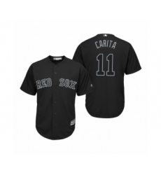 Women's Boston Red Sox #11 Rafael Devers Carita Black 2019 Players Weekend Replica Jersey