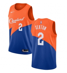 Youth Nike Cleveland Cavaliers #2 Collin Sexton Swingman Blue NBA Jersey - City Edition