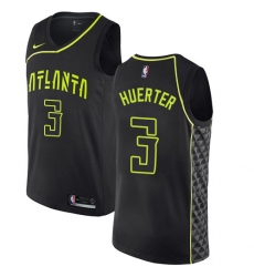 Youth Nike Atlanta Hawks #3 Kevin Huerter Swingman Black NBA Jersey - City Edition