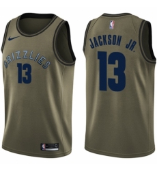 Youth Nike Memphis Grizzlies #13 Jaren Jackson Jr. Swingman Green Salute to Service NBA Jersey