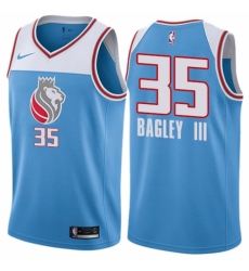 Youth Nike Sacramento Kings #35 Marvin Bagley III Swingman Blue NBA Jersey - City Edition
