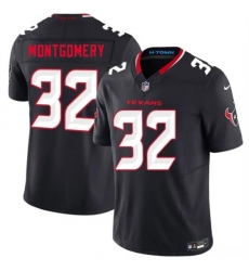 Men's Houston Texans #32 David Montgomery Navy 2nd Alternate 2026 F.U.S.E. Vapor Limited Stitched Football Jersey
