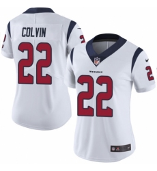 Women's Nike Houston Texans #22 Aaron Colvin White Vapor Untouchable Elite Player NFL Jersey