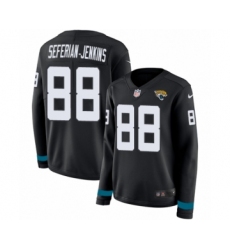 Women's Nike Jacksonville Jaguars #88 Austin Seferian-Jenkins Limited Black Therma Long Sleeve NFL Jersey