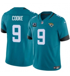 Men's Jacksonville Jaguars #9 Logan Cooke Teal 2025 F.U.S.E. With 3-Star C Vapor Untouchable Limited Football Stitched Jersey