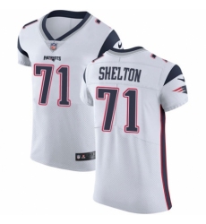Men's Nike New England Patriots #71 Danny Shelton White Vapor Untouchable Elite Player NFL Jersey