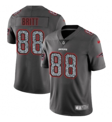 Men's Nike New England Patriots #88 Kenny Britt Gray Static Vapor Untouchable Limited NFL Jersey