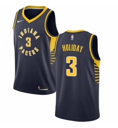 Youth Nike Indiana Pacers #3 Aaron Holiday Swingman Navy Blue NBA Jersey - Icon Edition