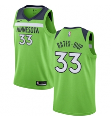 Men's Nike Minnesota Timberwolves #33 Keita Bates-Diop Swingman Green NBA Jersey Statement Edition