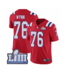 Youth Nike New England Patriots #76 Isaiah Wynn Red Alternate Vapor Untouchable Limited Player Super Bowl LIII Bound NFL Jersey