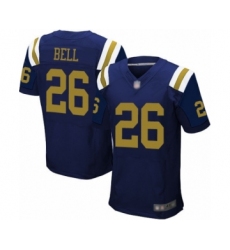 Men's New York Jets #26 Le Veon Bell Elite Navy Blue Alternate Football Jersey