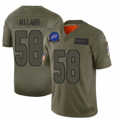 Youth Buffalo Bills #58 Matt Milano Limited Camo 2019 Salute to Service Football Jersey