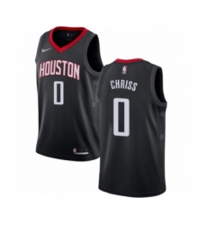 Men's Nike Houston Rockets #0 Marquese Chriss Swingman Black NBA Jersey Statement Edition