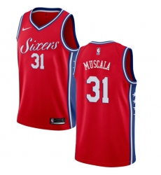 Youth Nike Philadelphia 76ers #31 Mike Muscala Swingman Red NBA Jersey Statement Edition