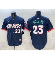 Men's San Diego Padres #23 Fernando Tatis Jr. Obsidian 2026 City Connect Limited Stitched Baseball Jersey