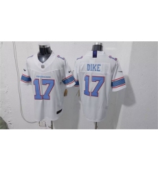 Men's Tennessee Titans #17 Chimere Dike White 2026 F.U.S.E. Vapor Limited Football Stitched Jersey