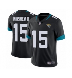 Youth Jacksonville Jaguars #15 Gardner Minshew II Black Team Color Vapor Untouchable Limited Player Football Jersey