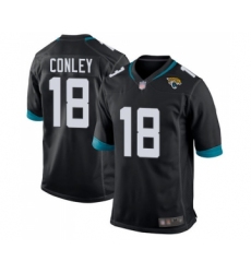 Men's Jacksonville Jaguars #18 Chris Conley Game Black Team Color Football Jersey