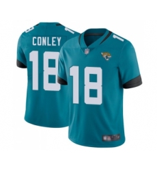 Men's Jacksonville Jaguars #18 Chris Conley Teal Green Alternate Vapor Untouchable Limited Player Football Jersey