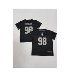 Toddler Las Vegas Raiders #98 Maxx Crosby Limited Black Vapor Jersey