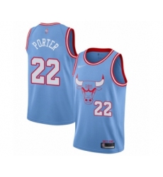 Youth Chicago Bulls #22 Otto Porter Swingman Blue Basketball Jersey - 2019 20 City Edition